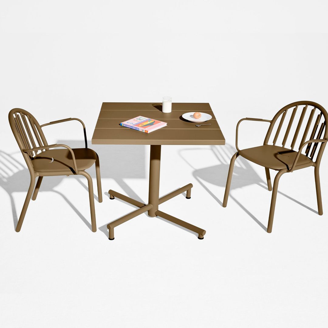 Fred's Bistreau Square Table and Armchair Set (2-Seater)