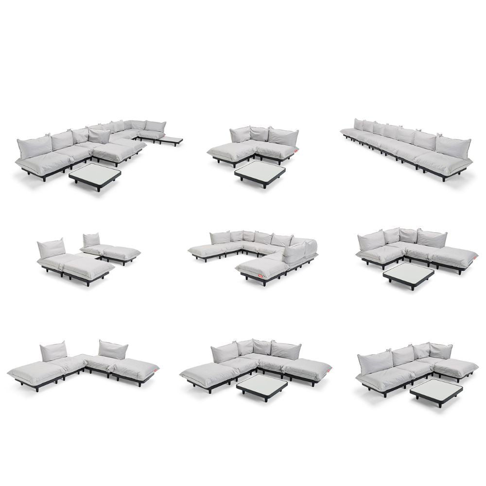 Paletti 3-Seater Modular Outdoor Sofa with Footstool
