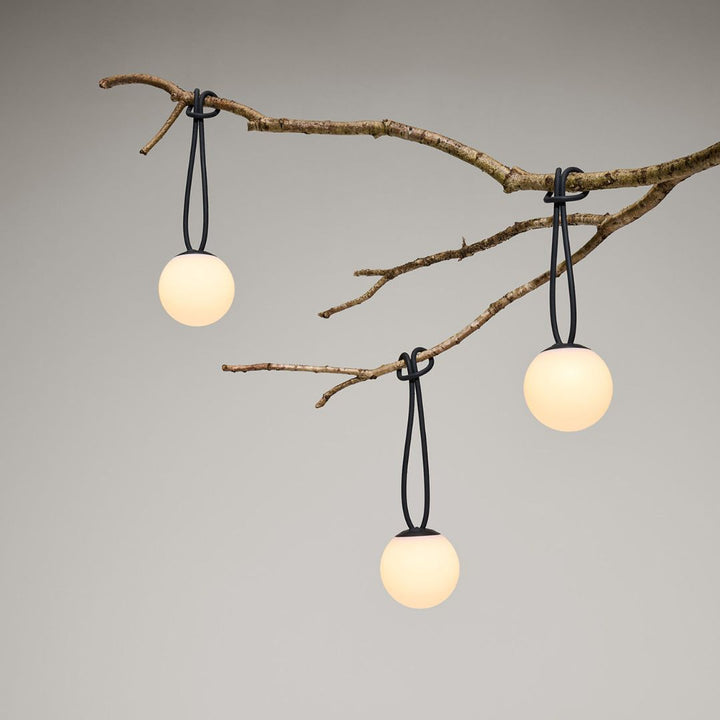 Set of three rechargeable Fatboy Bolleke Mini hanging lights, sold by Desert River Shop
