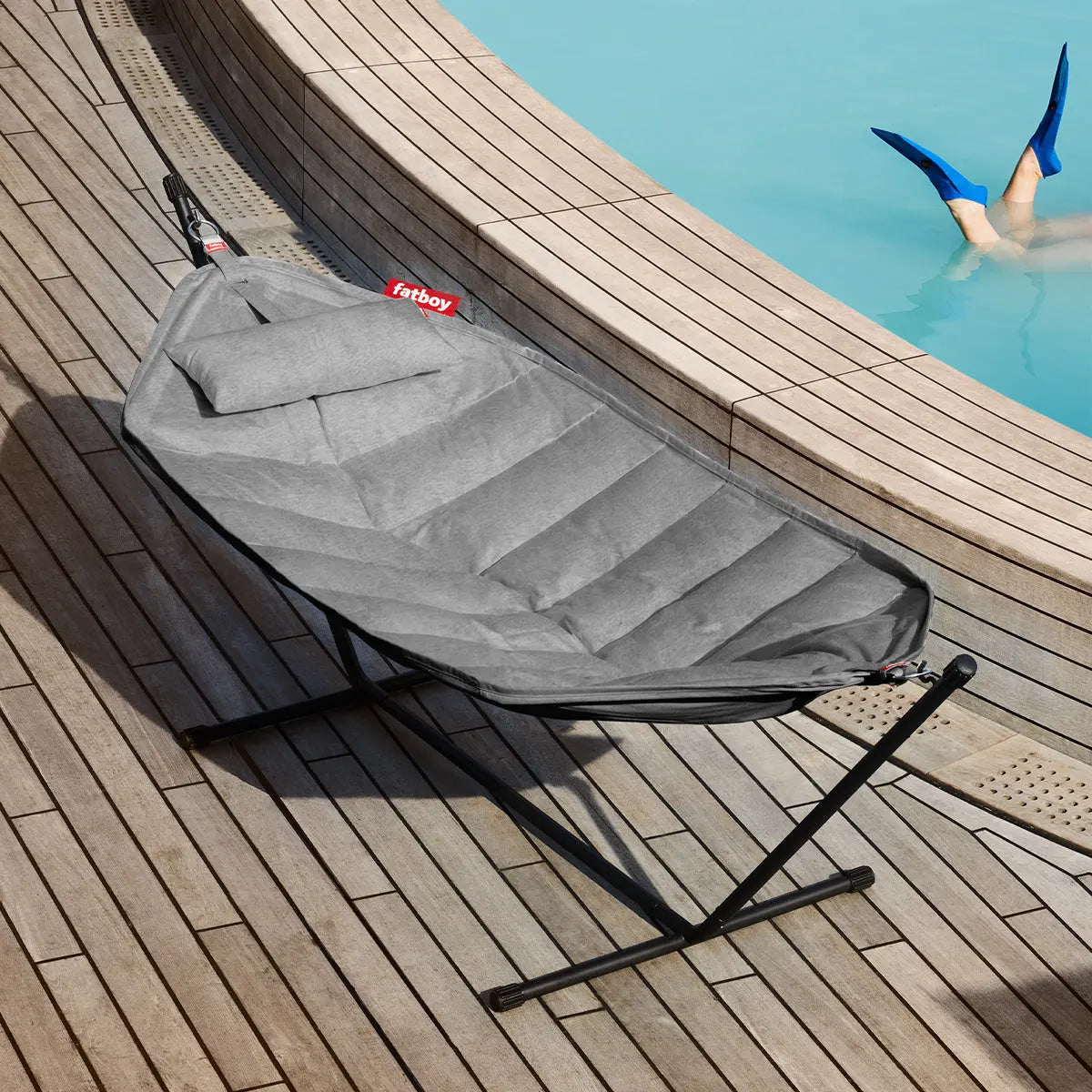 Fatboy Hammock Superb with black frame, rock grey - fatboy-ae.myshopify.com