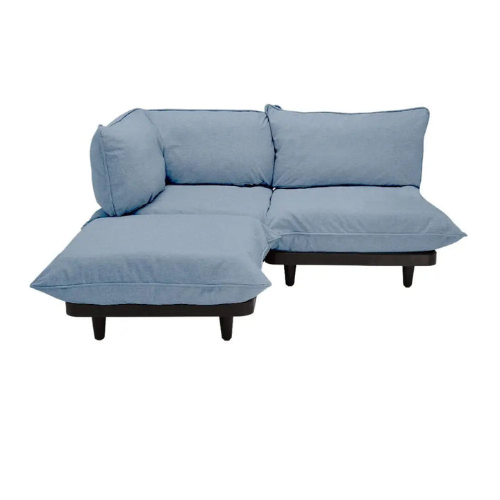 Fatboy Paletti 2-seat sofa with footstool, storm blue - fatboy-ae.myshopify.com