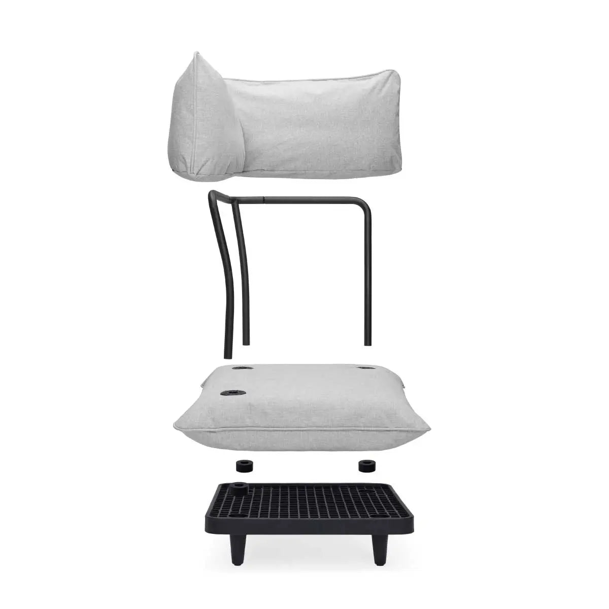 Fatboy Paletti 3-seat sofa with footstool, mist - fatboy-ae.myshopify.com