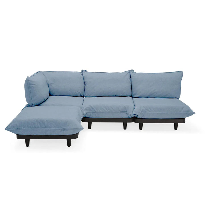 Fatboy Paletti 3-seat sofa with footstool, storm blue - fatboy-ae.myshopify.com