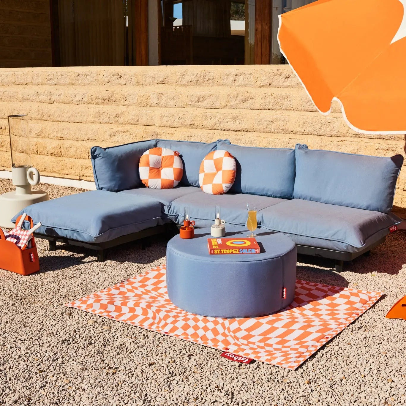 Fatboy Paletti sofa 1-seat section, storm blue - fatboy-ae.myshopify.com