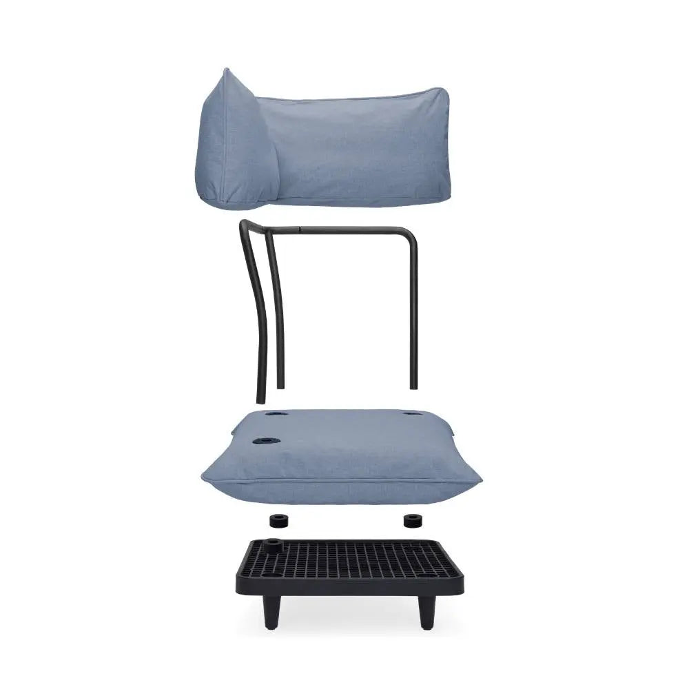 Fatboy Paletti sofa corner section, storm blue - fatboy-ae.myshopify.com