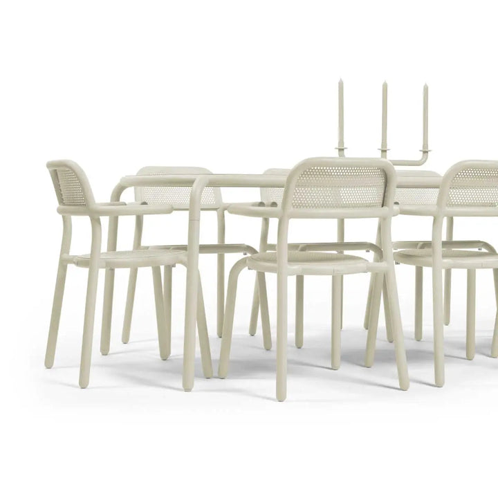 Fatboy Toni Tablo 8-seater dining table with Candle Holder - Desert Colour