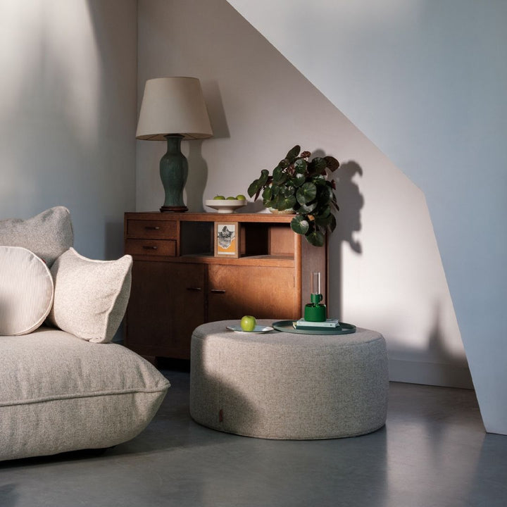 Pfffh Boucle Recycled Round Ottoman
