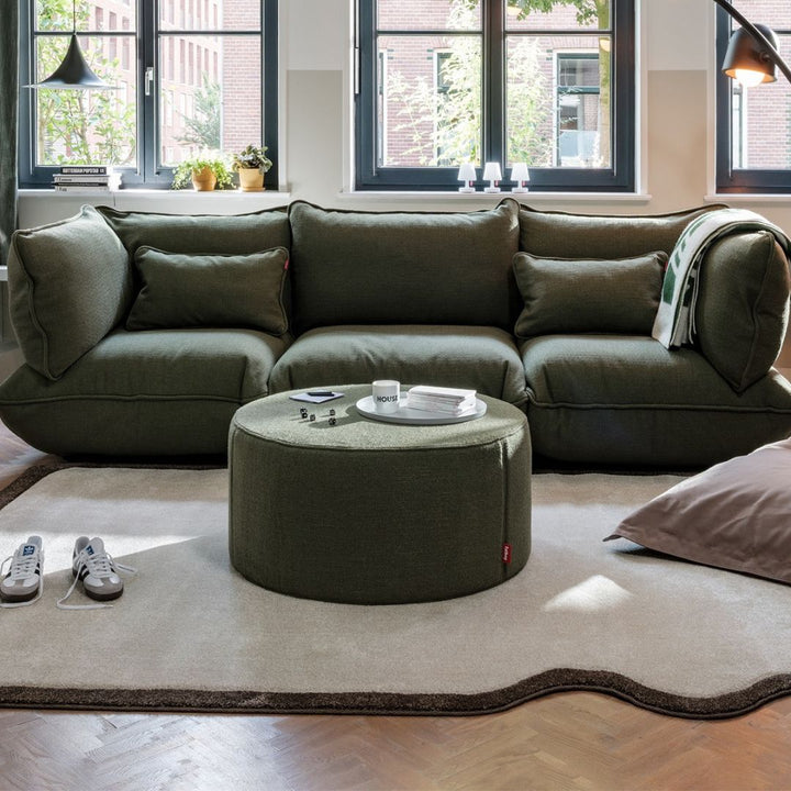 Pfffh Boucle Recycled Round Ottoman