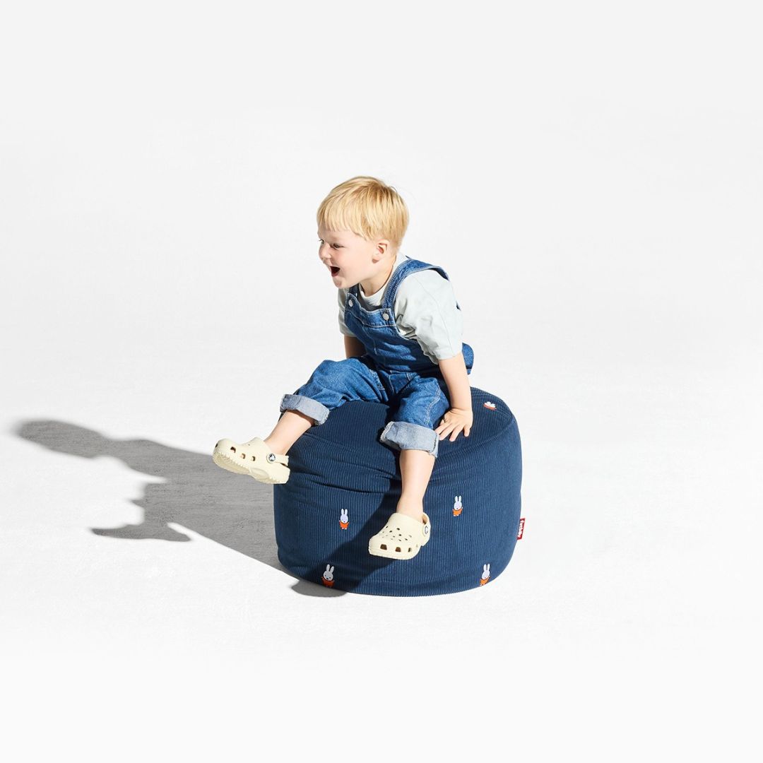 Recycled Point Cord Pouf (Small) x Miffy