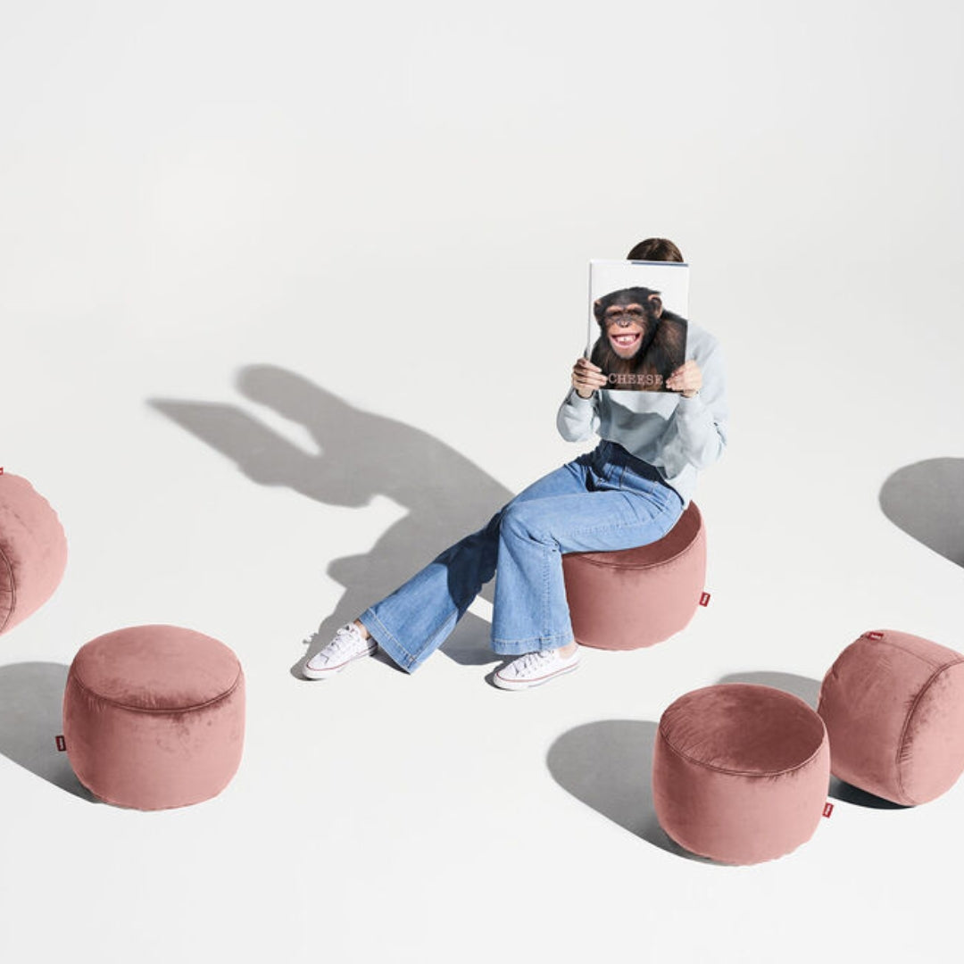 Point Velvet Pouf (Small)