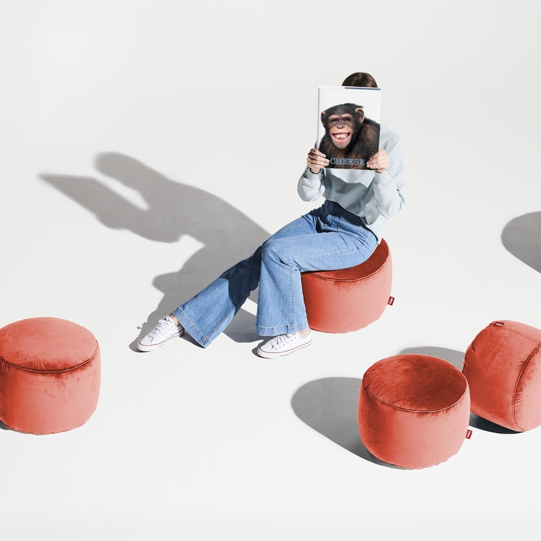 Point Velvet Pouf (Small)