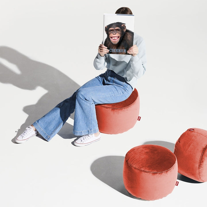 Point Velvet Pouf (Small)