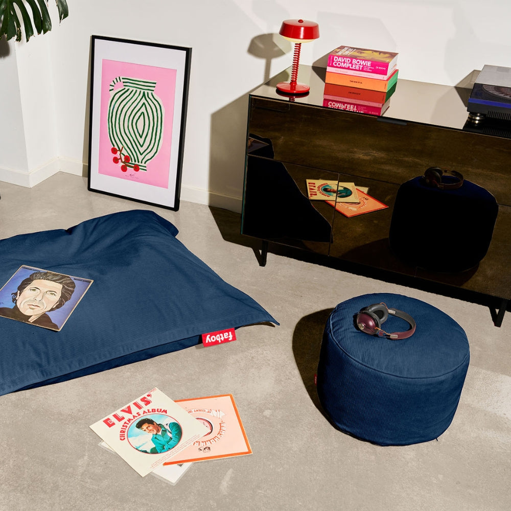 Recycled Point Cord Pouf (Small)