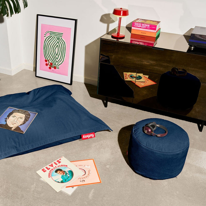 Recycled Point Cord Pouf (Small)