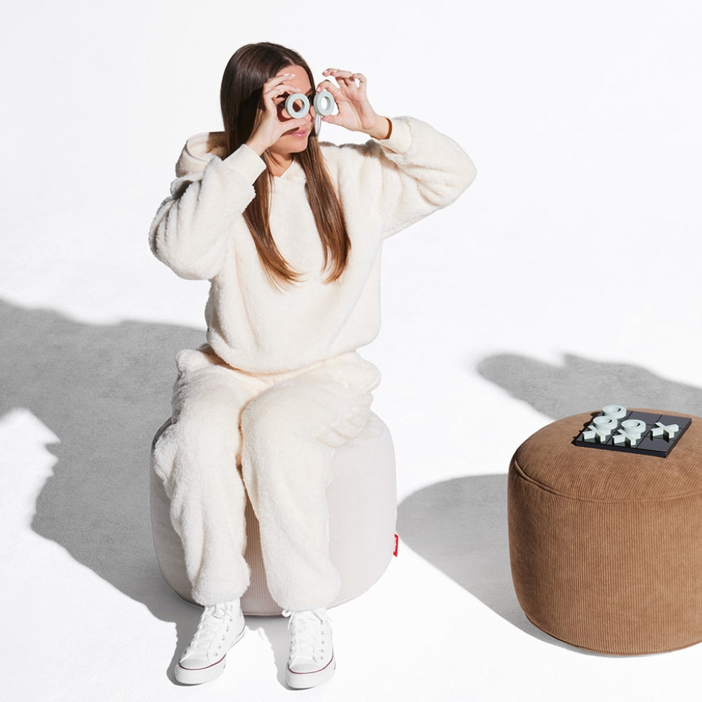 Recycled Point Cord Pouf (Small)
