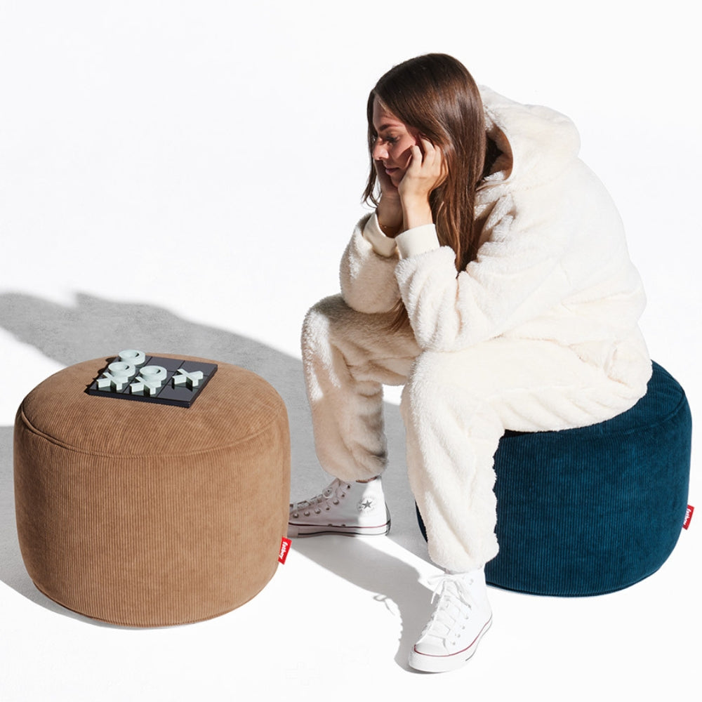 Recycled Point Cord Pouf (Small)