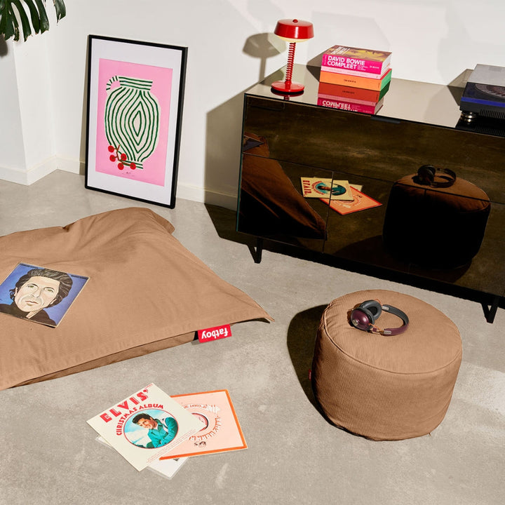 Recycled Point Cord Pouf (Small)