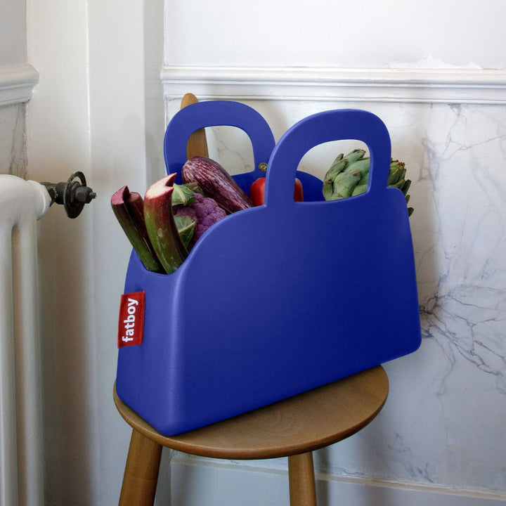 Bold Shock Blue Fatboy Sjopper-Kees Shopper Bag with sturdy handles and minimalist design, perfect for shopping or storage, from Desert River Shop.