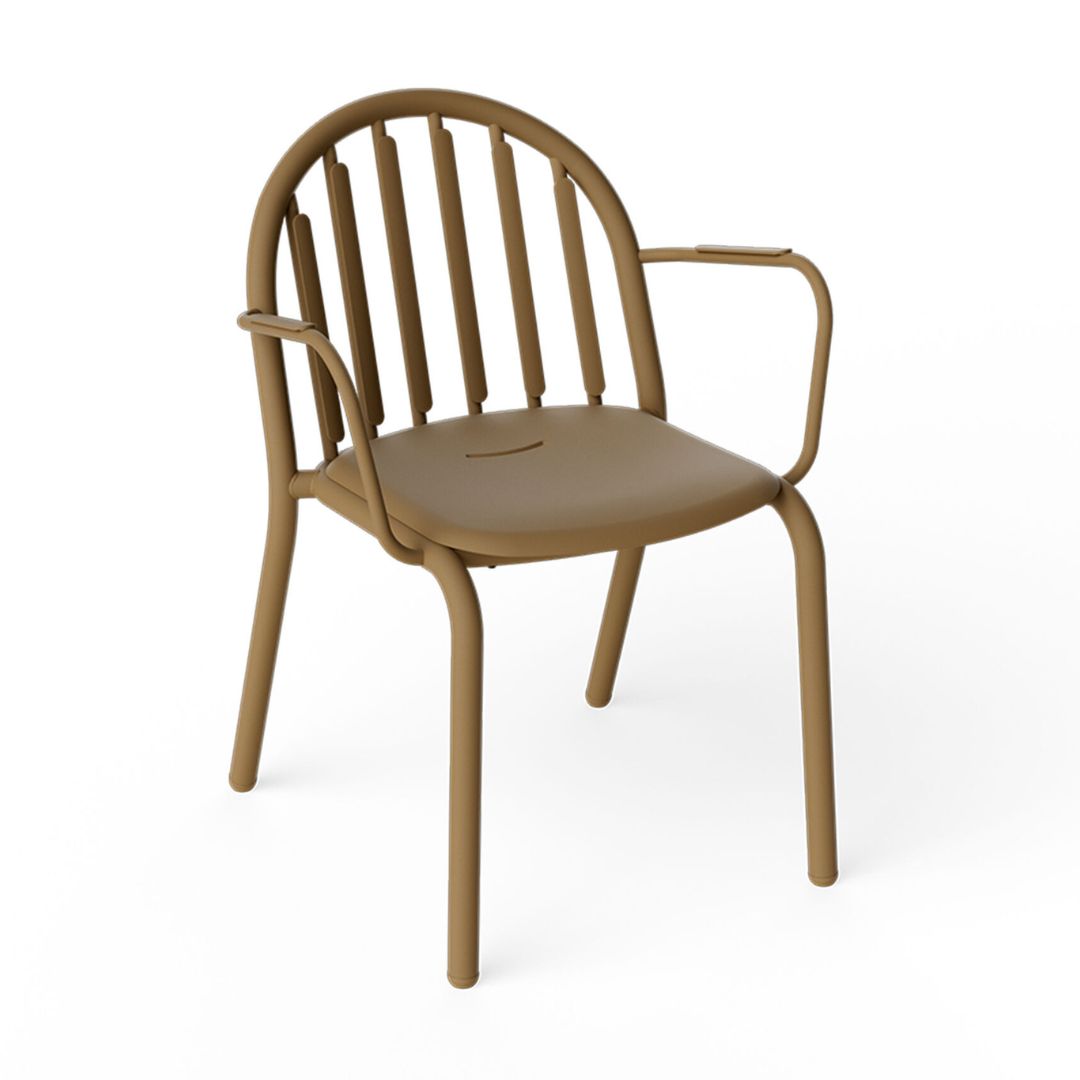 Modern and stylish Fatboy Fred’s armchair with armrests, available at Desert River Shop