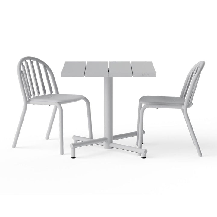 Minimalist square Fatboy Fred’s Bistreau table in white, offered by Desert River Shop