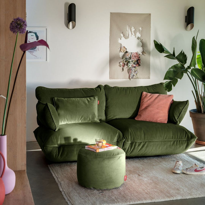 Point Velvet Pouf (Small)