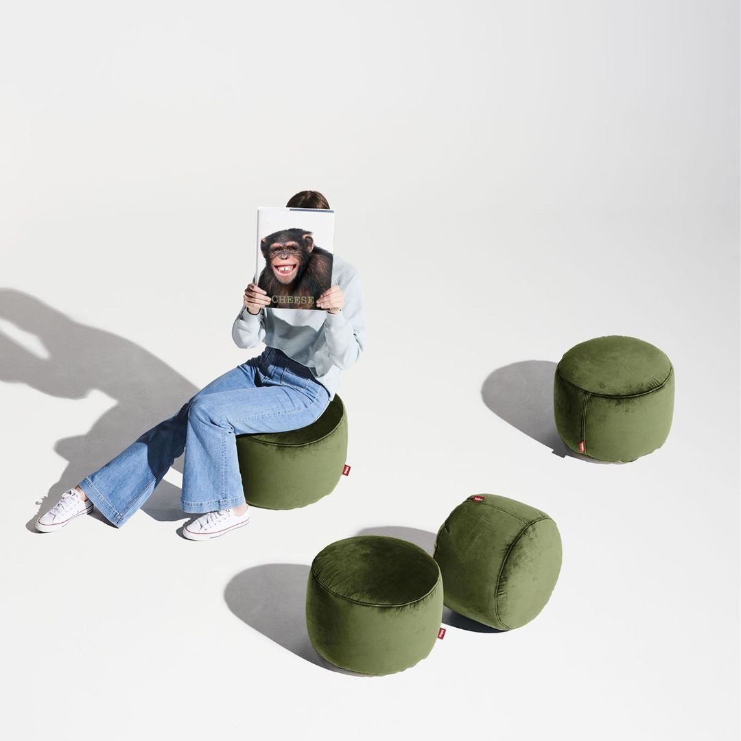 Point Velvet Pouf (Small)